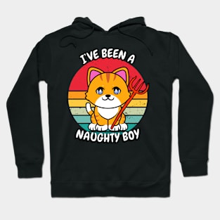 Cute orange Cat is a naughty boy Hoodie